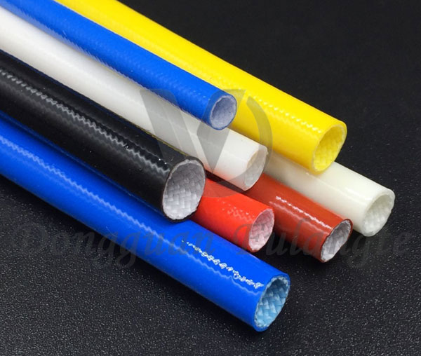 Silicone Rubber Fiberglass sleeving(Inside Fiber Outside Rubber)